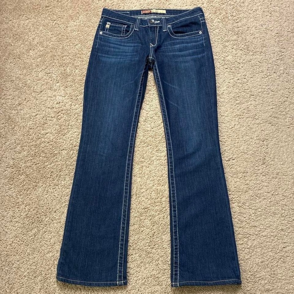 Western Y2K Big Star Remy Low Rise Bootcut Stretch Blue Jeans Size 29